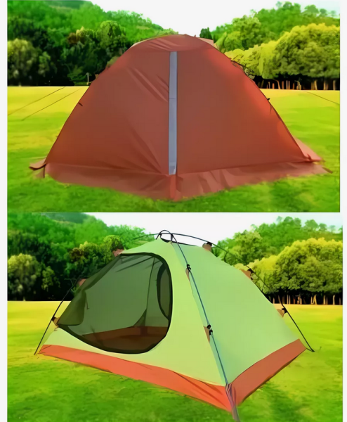 Палатка туристическая 2х-местная двухслойная с тамбуром